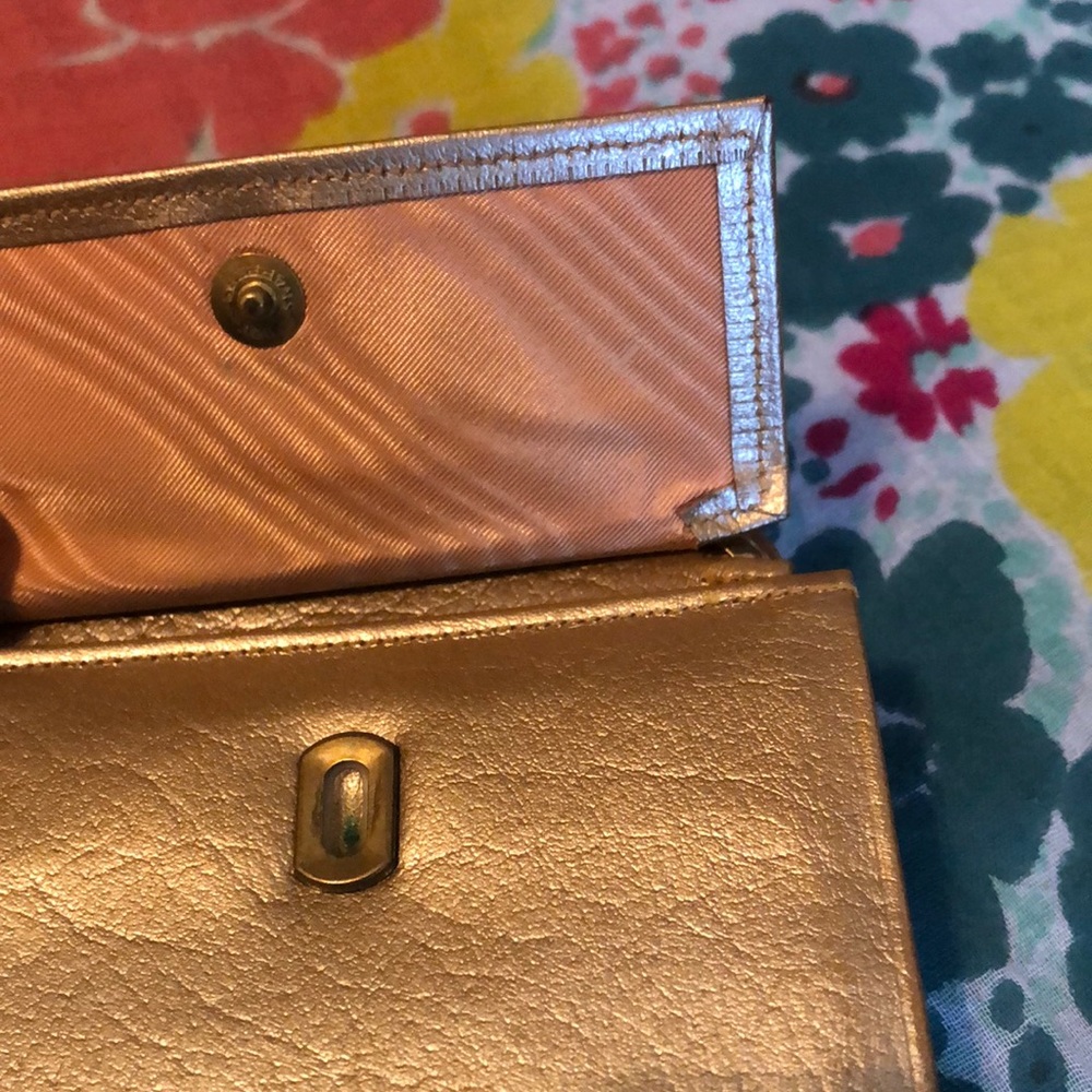 💜VINTAGE gold Buffalo calf wallet coin purse💜 - Picture 5 of 7
